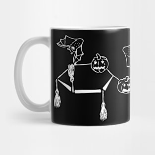 Halloween Sugar Molecule (Line Art) Mug